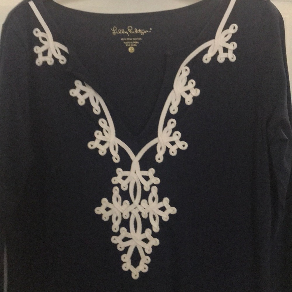 NWOT Lilly Pulitzer Marina 3/4 Sleeve TShirt Dress - Picture 5 of 6